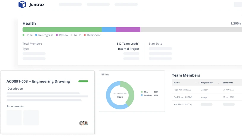 PSA (Professional Services Automation) dashboard preview